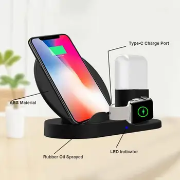 3 in 1 Fast Wireless Charger for iPhone 8 Plus X XR XS MAX QI Wireless Charger Dock for Apple Watch for iWatch for Airpods r20
3 in 1 Fast Wireless Charger for iPhone 8 Plus X XR XS MAX QI Wireless Charger Dock for Apple Watch for iWatch for Airpods r20