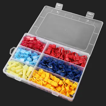 240 pcs Electrical Connectors Quick Splice Solderless Terminals T-Tap Electrical Lock Wire Cable Connectors Kit
240 pcs Electrical Connectors Quick Splice Solderless Terminals T-Tap Electrical Lock Wire Cable Connectors Kit