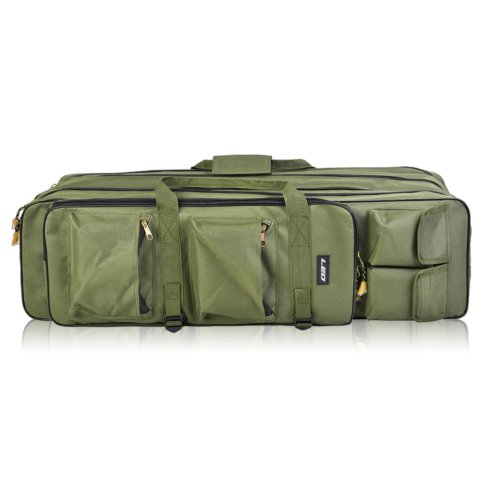 LEO 80/100 cm Fishing Bag Three-layer Foldable Fishing Shoulder Fishing Bag Gear Backpack ArmyGreen Case for Pesca
LEO 80/100 cm Fishing Bag Three-layer Foldable Fishing Shoulder Fishing Bag Gear Backpack ArmyGreen Case for Pesca