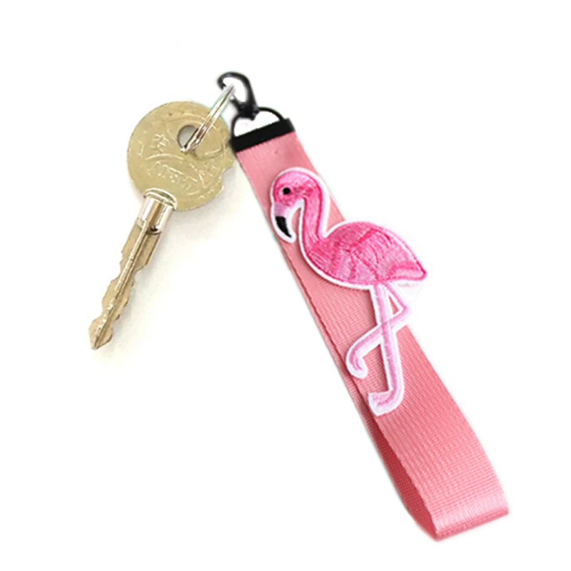 Fashion Pink Ribbon Flamingo Lanyard Keychain Women Phone Case Wallet key chain For Bag Keyring porte clef
Fashion Pink Ribbon Flamingo Lanyard Keychain Women Phone Case Wallet key chain For Bag Keyring porte clef