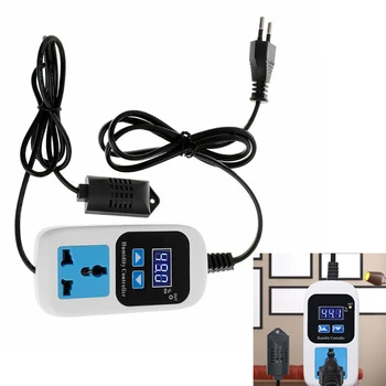 110-220V 0%~99%RH Digital Humidity Controller Humidity Moisture Control Switch Socket Outlet Inlet EU Plug Hygrometer Hygrostat
110-220V 0%~99%RH Digital Humidity Controller Humidity Moisture Control Switch Socket Outlet Inlet EU Plug Hygrometer Hygrostat