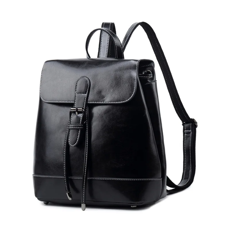 Genuine Leather Rucksack Travel Bag Knapsack School Daypack Grils Simple Fashion High Quality Women Oil Wax Cowhide Backpack
Genuine Leather Rucksack Travel Bag Knapsack School Daypack Grils Simple Fashion High Quality Women Oil Wax Cowhide Backpack