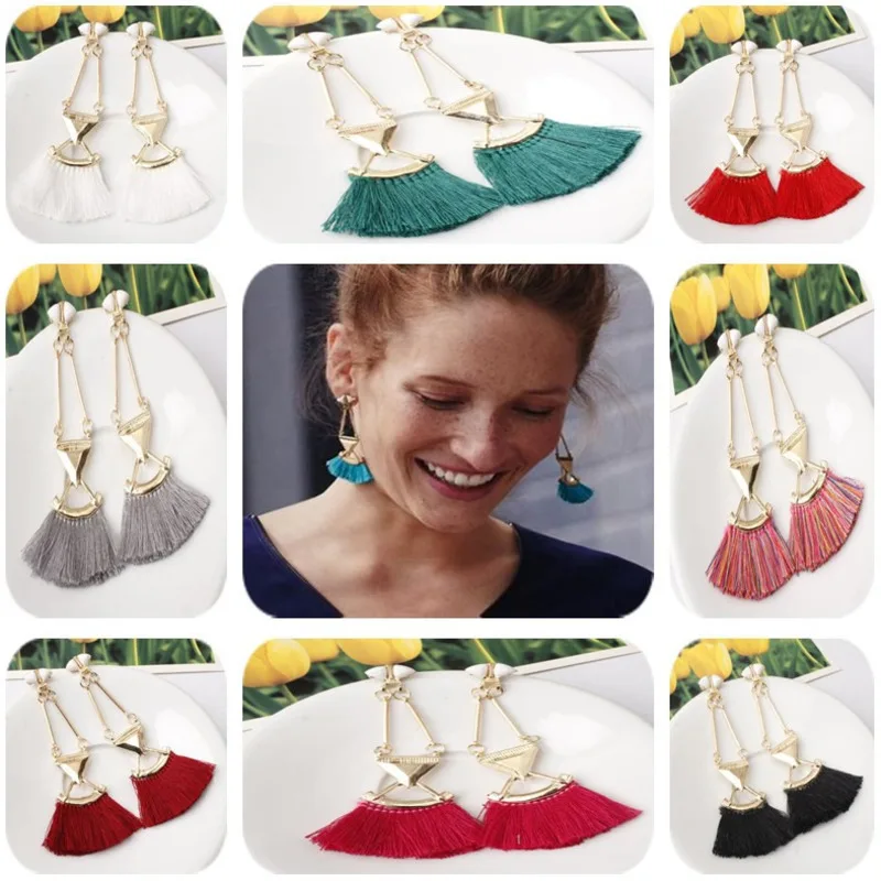 Antique Alloy Boho Bohemian Ethnic Handmade Craft Fabric Tassel Dangle Drop Earrings for Women Female 2019 Jewelry Accessories
Antique Alloy Boho Bohemian Ethnic Handmade Craft Fabric Tassel Dangle Drop Earrings for Women Female 2019 Jewelry Accessories