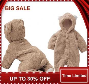 Longsleeve Coral Fleece Romper With Tail Cute Winter Warm Infant Baby Romper Cartoon Jumpsuit Boys Girls Animal
Longsleeve Coral Fleece Romper With Tail Cute Winter Warm Infant Baby Romper Cartoon Jumpsuit Boys Girls Animal