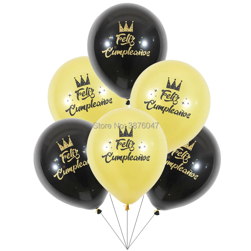 6pcs/lot happy birthday balloons spanish black rose gold birthday party decorations spain 20 30 40 50 60 70 birthday balloons
6pcs/lot happy birthday balloons spanish black rose gold birthday party decorations spain 20 30 40 50 60 70 birthday balloons