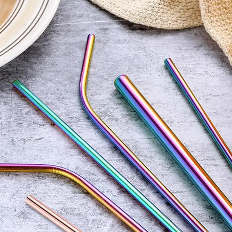 Reusable Drinking Straw Colored High Quality Stainless Steel Metal Straw Environmentally Friendly Tool For Drinks Milk Tea
Reusable Drinking Straw Colored High Quality Stainless Steel Metal Straw Environmentally Friendly Tool For Drinks Milk Tea