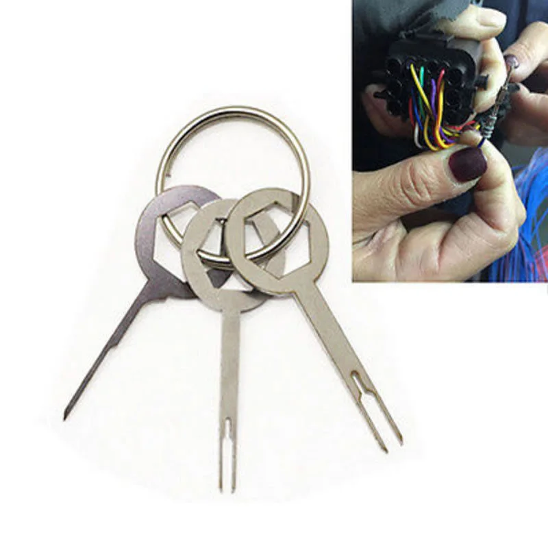 3pcs/Set Car Electrical Terminal Wiring Crimp Connector Pin Removal Key Tool Kit 100% Brand New and High Quality
3pcs/Set Car Electrical Terminal Wiring Crimp Connector Pin Removal Key Tool Kit 100% Brand New and High Quality