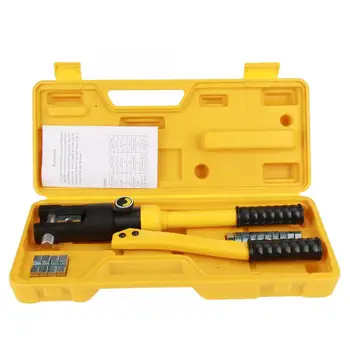 10T Hydraulic Wire Cable Battery Lug Crimper Terminal Crimping Tool with 7 Dies Hand Tools
10T Hydraulic Wire Cable Battery Lug Crimper Terminal Crimping Tool with 7 Dies Hand Tools