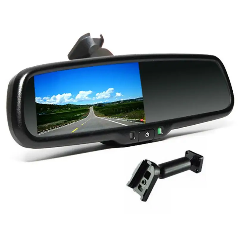 

4.3 Inch TFT LCD Car Special Bracket Rear View Mirror Monitor for Parking Assistance System With 2 RCA Video Player Input