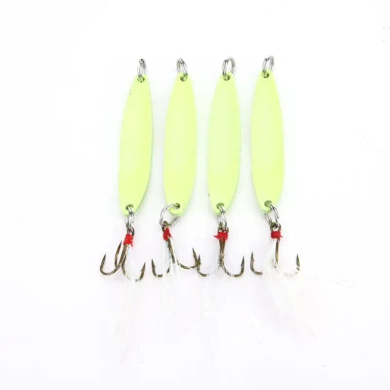 4Pcs/lot Luminous Fishing Lures Artificial Bait Lure Metal Lure Treble Hook Baits 5g 7g 10g 13g Jig Wobbler Lure Fishing Tackle
4Pcs/lot Luminous Fishing Lures Artificial Bait Lure Metal Lure Treble Hook Baits 5g 7g 10g 13g Jig Wobbler Lure Fishing Tackle