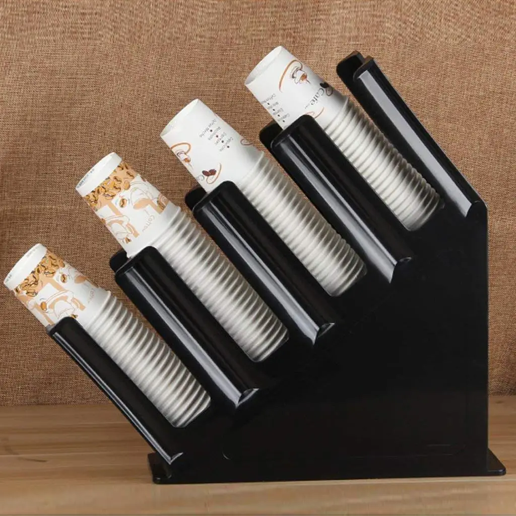 Paper Mug Holder Dispenser Coffee Mug Shelf Disposable Cup Dispenser - Black, 38.6cmx11.5cmx29.5cm
Paper Mug Holder Dispenser Coffee Mug Shelf Disposable Cup Dispenser - Black, 38.6cmx11.5cmx29.5cm