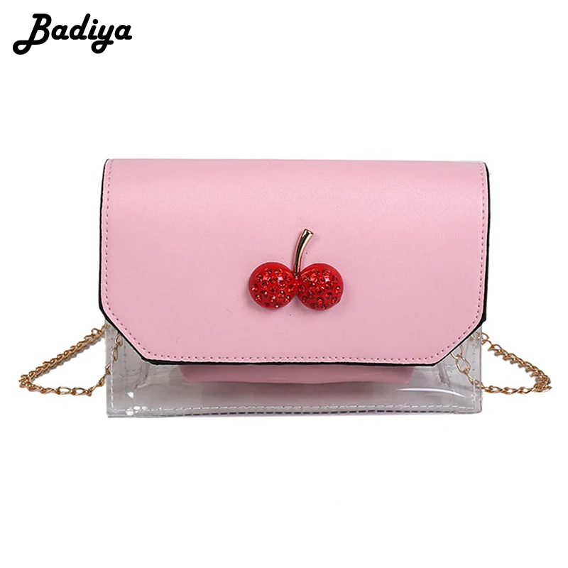 New 2019 Summer Transparent Crossbody Bag for Girls Small Flap Bag with Cherry Diamond Chain Shoulder Bags with Snap Button
New 2019 Summer Transparent Crossbody Bag for Girls Small Flap Bag with Cherry Diamond Chain Shoulder Bags with Snap Button