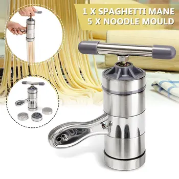 Stainless Steel Manual Machine Van Machine Van Spaghetti Pasta Noedels Machine, Pressure Machine Pressed Home With 5 Press
Stainless Steel Manual Machine Van Machine Van Spaghetti Pasta Noedels Machine, Pressure Machine Pressed Home With 5 Press