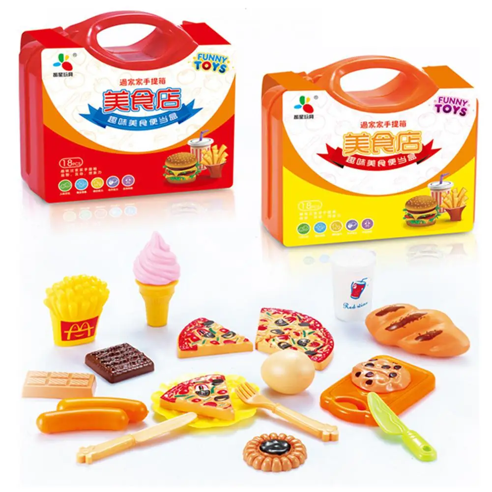 18 pcs Kids Play House Game Props Tableware Food Children Educational Toys Kitchen Toys
18 pcs Kids Play House Game Props Tableware Food Children Educational Toys Kitchen Toys