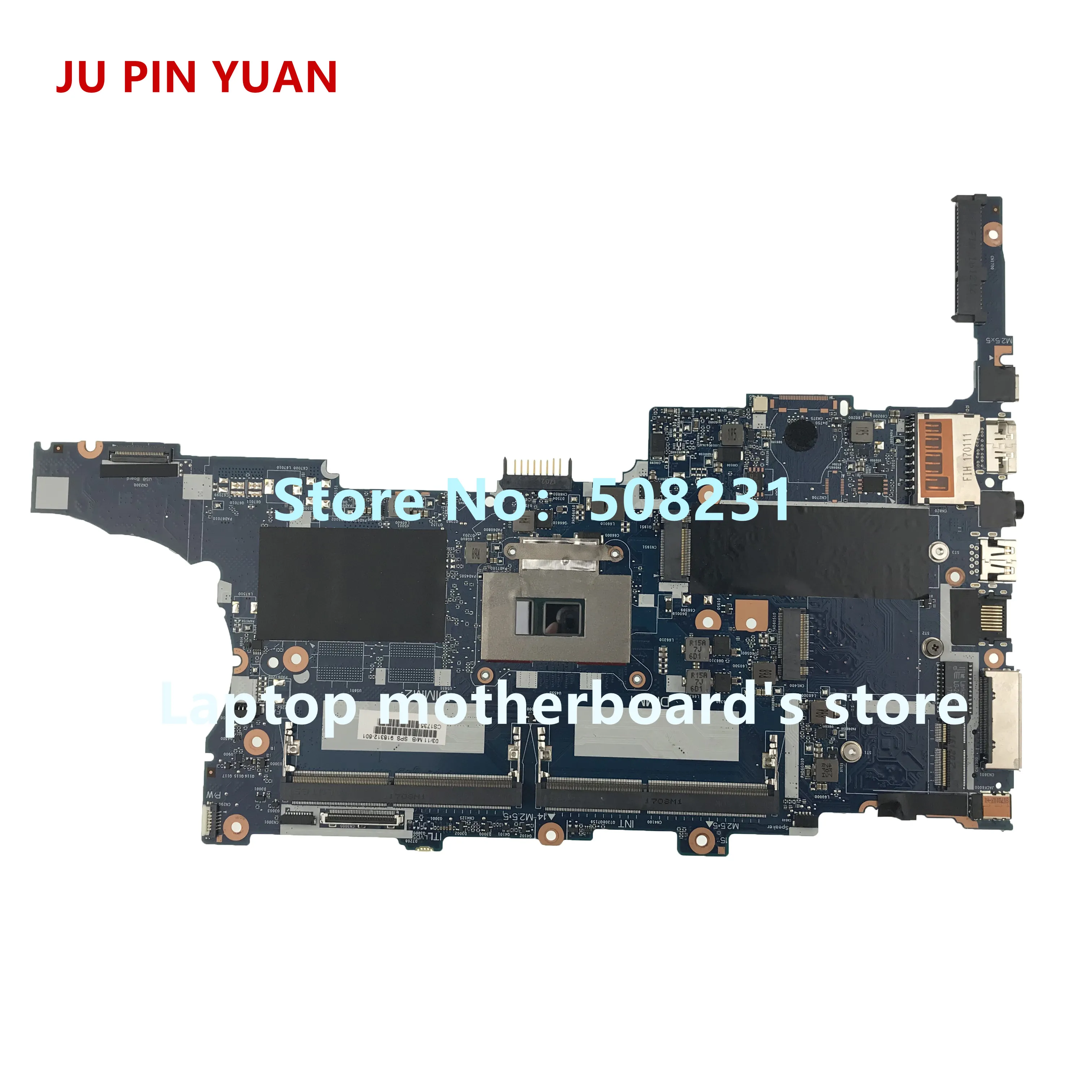 JU PIN YUAN 918312-601 918312-001 для HP EliteBook 840 G3 850 материнская плата ноутбука с диагональю 100%