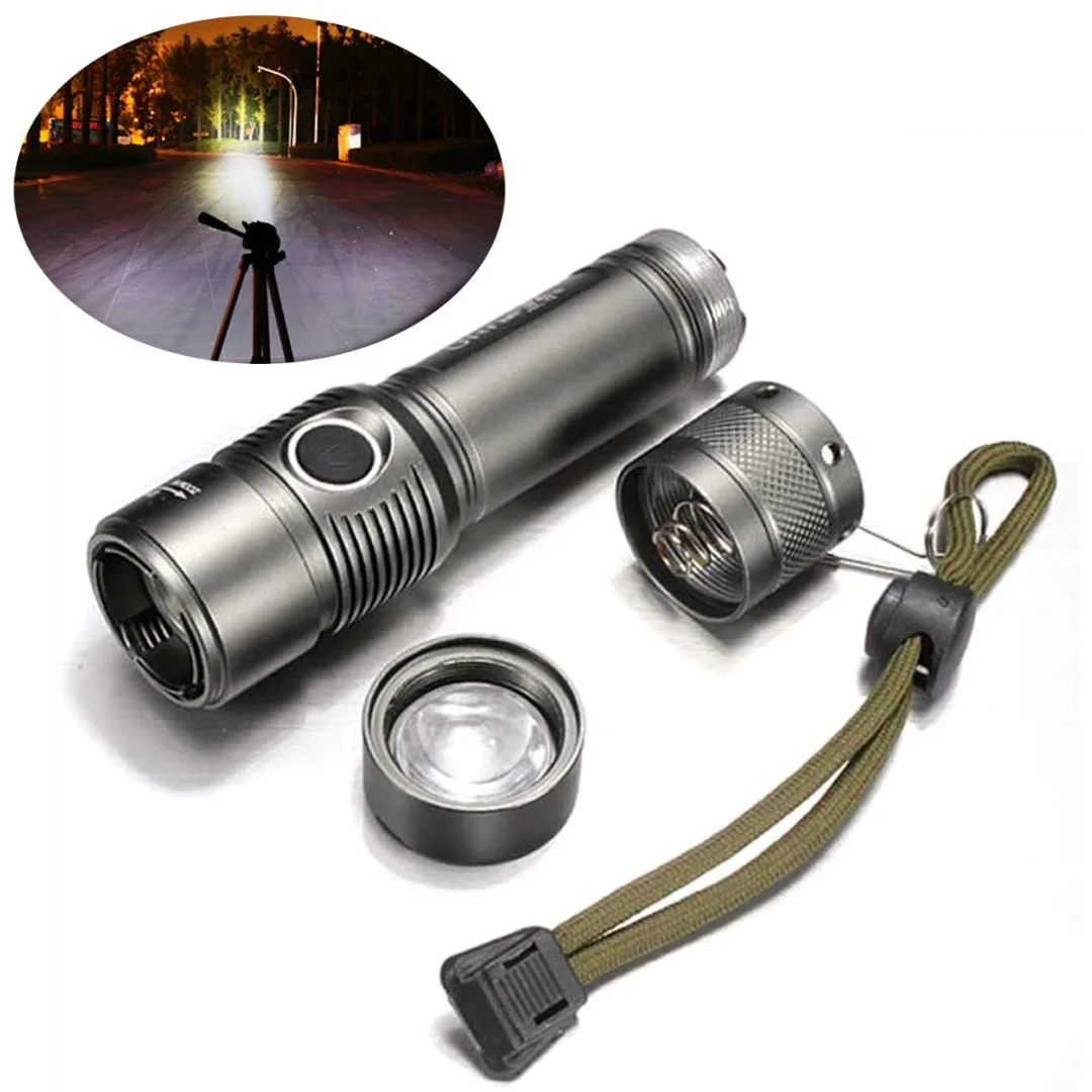 

1pcs XML-T6 LED Flashlight Zoomable 18650/AAA 3 Modes Torch Lamp