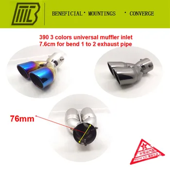 larger engine sportCar Exhaust 1into2 Dissipative Muffler bend pipe Modified TailPipe for highlander CRV Caliber7.6cm Length20cm
larger engine sportCar Exhaust 1into2 Dissipative Muffler bend pipe Modified TailPipe for highlander CRV Caliber7.6cm Length20cm