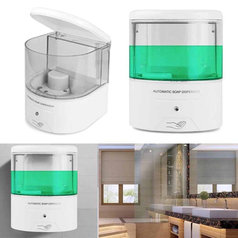 Automatic IR Sensor Soap Dispenser Battery Powered 600ml Wall-Mount Touch-free Kitchen Soap Lotion Pump for Kitchen Bathroom
Automatic IR Sensor Soap Dispenser Battery Powered 600ml Wall-Mount Touch-free Kitchen Soap Lotion Pump for Kitchen Bathroom