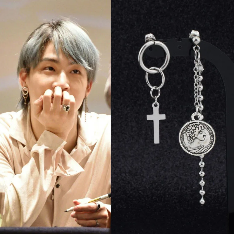 GOT7 forest in the same paragraph asymmetric earrings Classic cross vintage wind earrings earrings clip street shooting Kpop Ear
GOT7 forest in the same paragraph asymmetric earrings Classic cross vintage wind earrings earrings clip street shooting Kpop Ear