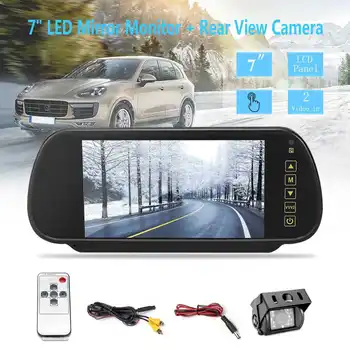 Car Reverse Parking system 7" LCD Screen Car Monitor Rearview Mirror+ Night Vision Reverse Backup Camera 120°
Car Reverse Parking system 7" LCD Screen Car Monitor Rearview Mirror+ Night Vision Reverse Backup Camera 120°