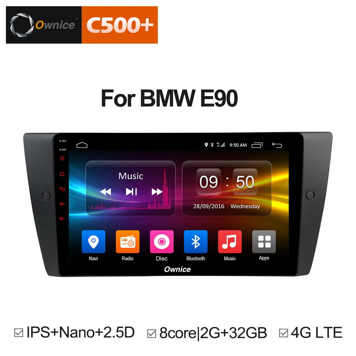 9 Inch Ownice Car GPS Player Android 8.1 Multimedia For BMW E90 Dvd Automotivo Radio Stereo DVR DAB+ TPMS DAB PC
9 Inch Ownice Car GPS Player Android 8.1 Multimedia For BMW E90 Dvd Automotivo Radio Stereo DVR DAB+ TPMS DAB PC