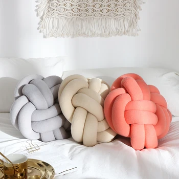 Decorative Big Pillows INS Nordic Cushion Innovative Handmade Knotted Knot Ball Baby Sweet Pillow Cushion Simple Car Cushions
Decorative Big Pillows INS Nordic Cushion Innovative Handmade Knotted Knot Ball Baby Sweet Pillow Cushion Simple Car Cushions
