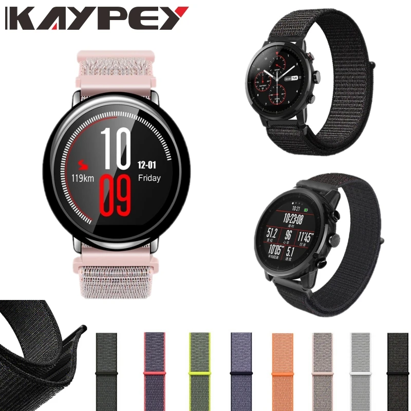 Nylon Loop Strap for Original Huami Amazfit 2 Strap Xiaomi Huami Amazfit Stratos Pace 2 2s Wrist Band Bracelet Amazfit Watchband
Nylon Loop Strap for Original Huami Amazfit 2 Strap Xiaomi Huami Amazfit Stratos Pace 2 2s Wrist Band Bracelet Amazfit Watchband