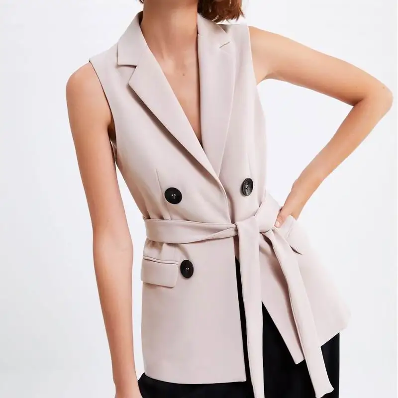 Chic Women Vest Spring 2019 New Fashion Normcore and Minimalist Style Excellent Quality Sashes Female Sleeveless Outwear Tops
Chic Women Vest Spring 2019 New Fashion Normcore and Minimalist Style Excellent Quality Sashes Female Sleeveless Outwear Tops