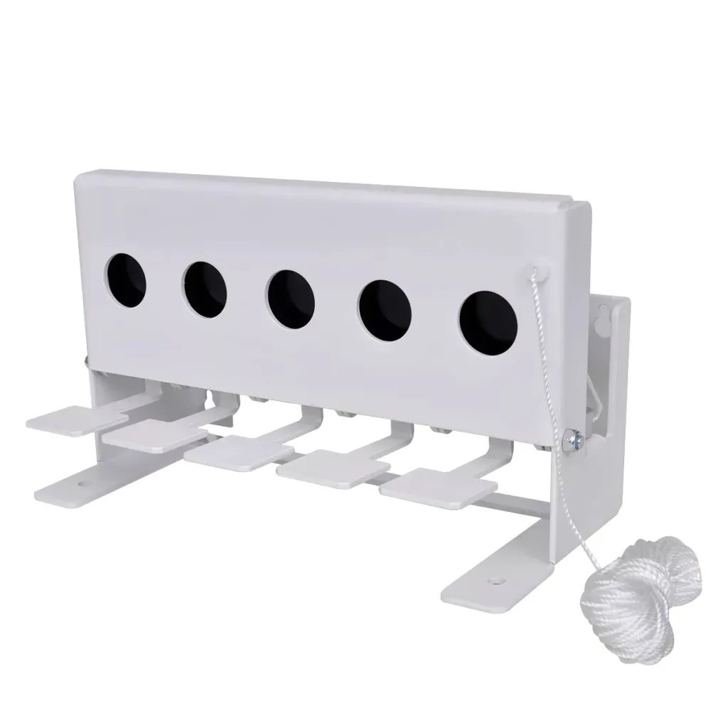 5-Hole Biathlon Knockdown Target With Reset Cord Wall-Mounted / Free-Standing Biathlon Knockdown Targe Shooting Training Tools
5-Hole Biathlon Knockdown Target With Reset Cord Wall-Mounted / Free-Standing Biathlon Knockdown Targe Shooting Training Tools