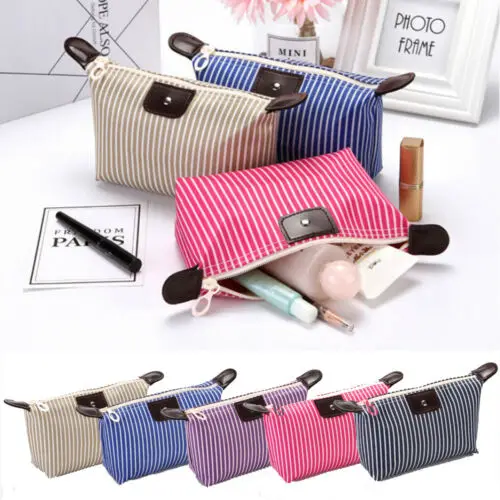 Women Beauty Striped Multifunction Cosmetic Makeup Bag Organizer Zipper Travel Toiletry Case
Women Beauty Striped Multifunction Cosmetic Makeup Bag Organizer Zipper Travel Toiletry Case