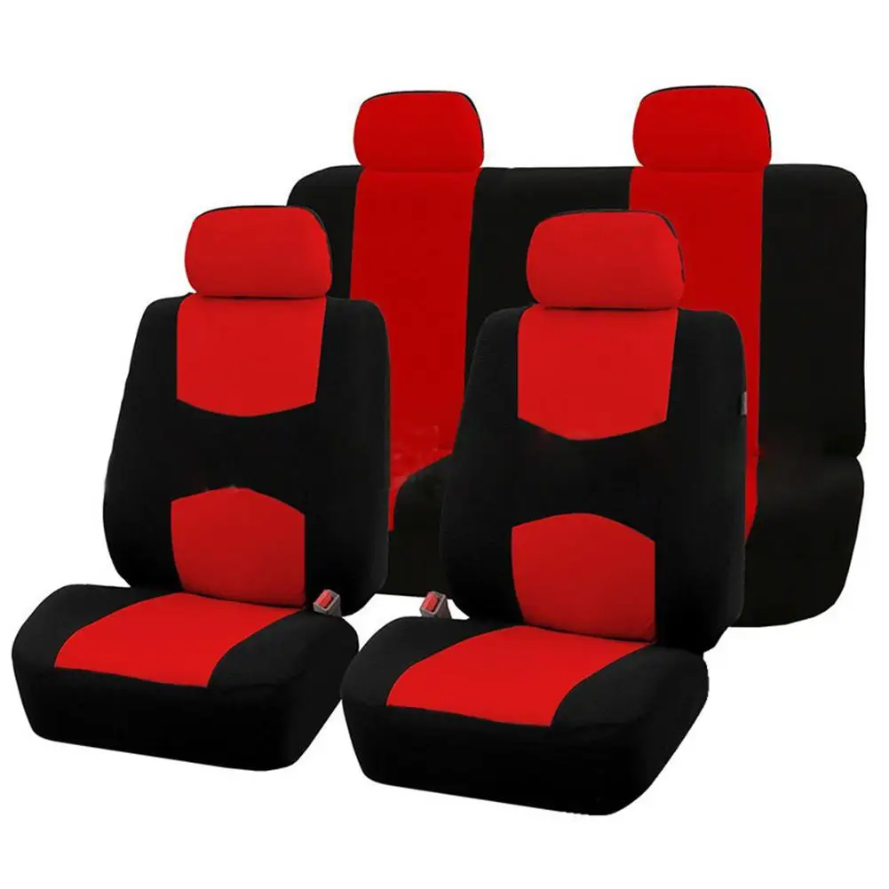 

LumiParty 9Pcs Car Seat Covers Set for 5 Seat Car Universal Application 4 Seasons Available Car Seat Covers Set