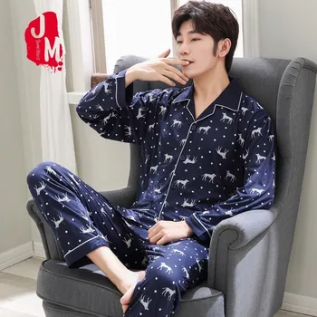 Cotton Pyjama Men Set Spring Autumn Pijama Men Suit Solid Long Sleeve Pajama Male Two Piece Pajama Man Sleepwear L XL XXL XXXL
Cotton Pyjama Men Set Spring Autumn Pijama Men Suit Solid Long Sleeve Pajama Male Two Piece Pajama Man Sleepwear L XL XXL XXXL