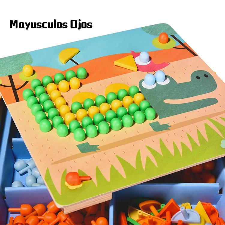 Children's Mosaic Creative Jigsaw Puzzle Creative Nails Mushroom Nail DIY Educational Toys Puzzle
Children's Mosaic Creative Jigsaw Puzzle Creative Nails Mushroom Nail DIY Educational Toys Puzzle