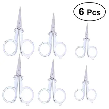 6 Pieces Silver Stainless Steel Folding Scissors Portable Foldable Travel Scissors (3 Sizes)
6 Pieces Silver Stainless Steel Folding Scissors Portable Foldable Travel Scissors (3 Sizes)