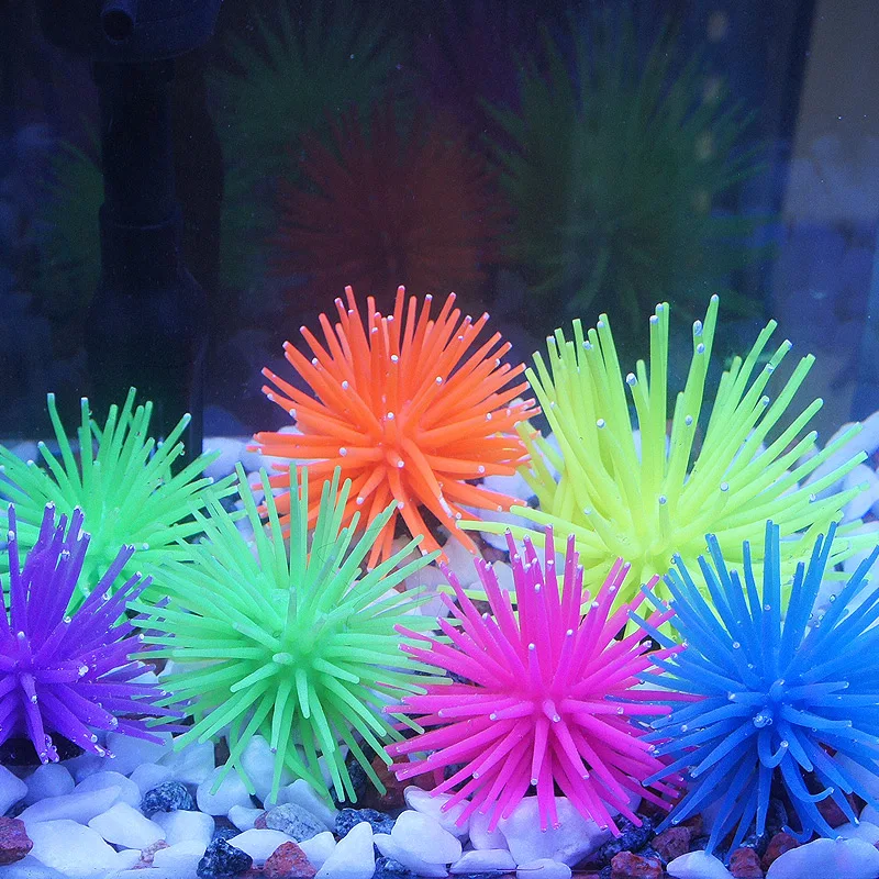 5pcs Artificial Non-Toxic Silicone Sea Urchin Ornament with Glowing Effect for Fish Tank Aquarium Decoration Harmless
5pcs Artificial Non-Toxic Silicone Sea Urchin Ornament with Glowing Effect for Fish Tank Aquarium Decoration Harmless
