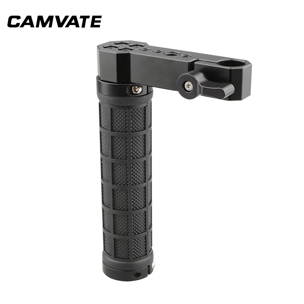 CAMVATE DSLR camera 15mm rod handle 1/4"-20 3/8"-16 Threaded Hole Rubber Grip ER069
CAMVATE DSLR camera 15mm rod handle 1/4"-20 3/8"-16 Threaded Hole Rubber Grip ER069