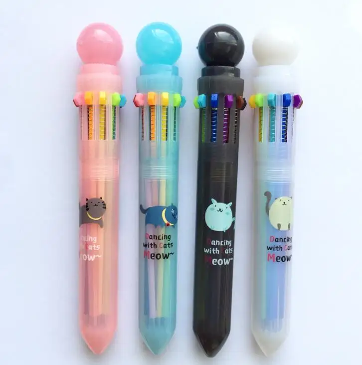 1pc Cartoon Animals Cat 10 Color Ballpoint Pen Colorful Drawing Ball Pen Office School Supply Student Stationery
1pc Cartoon Animals Cat 10 Color Ballpoint Pen Colorful Drawing Ball Pen Office School Supply Student Stationery