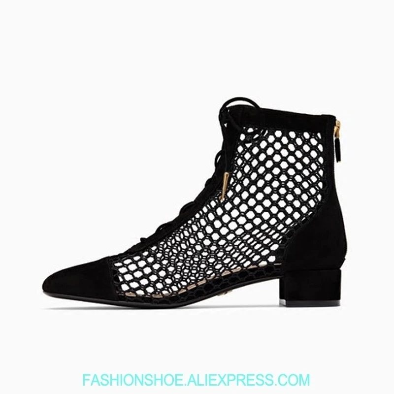 2019 NAUGHTILY Lace Up Ankle Boots Silver Black Mesh Chunky Heel Summer Sandals Boots Genuine Leather Gladiator Sandalias Mujer
2019 NAUGHTILY Lace Up Ankle Boots Silver Black Mesh Chunky Heel Summer Sandals Boots Genuine Leather Gladiator Sandalias Mujer