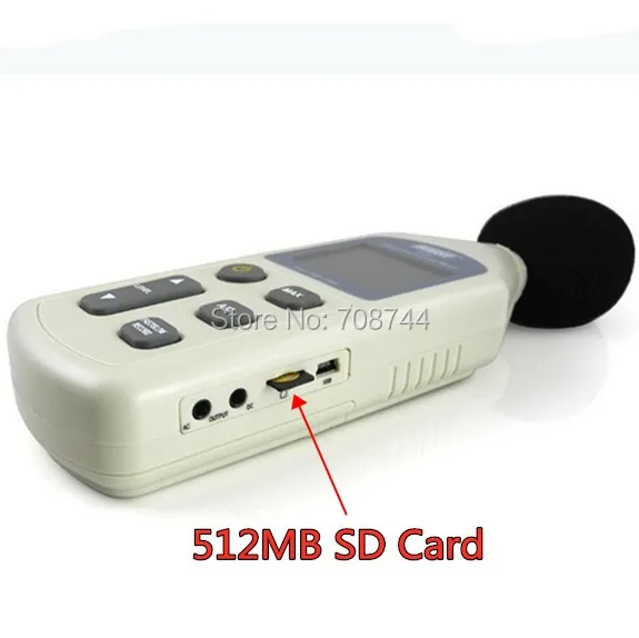 WS1361C 30-130dB LCD Digital Sound Level Meter Noise Measuring Instrument Decibel Monitoring Logger Tester With 512M SD Card
WS1361C 30-130dB LCD Digital Sound Level Meter Noise Measuring Instrument Decibel Monitoring Logger Tester With 512M SD Card