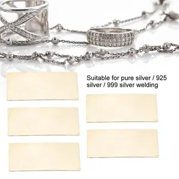 5 Pcs Low Temperature Silver Welding Blade Welding Equipment for Pure Silver 925/999 Silver Welding Soldering Repair Tools Kits
5 Pcs Low Temperature Silver Welding Blade Welding Equipment for Pure Silver 925/999 Silver Welding Soldering Repair Tools Kits