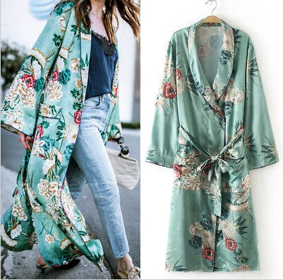 Womens Long Sleeve Loose Floral Print Long Maxi Out Wear Kaftan Tops Coat Robe Women Clothing
Womens Long Sleeve Loose Floral Print Long Maxi Out Wear Kaftan Tops Coat Robe Women Clothing