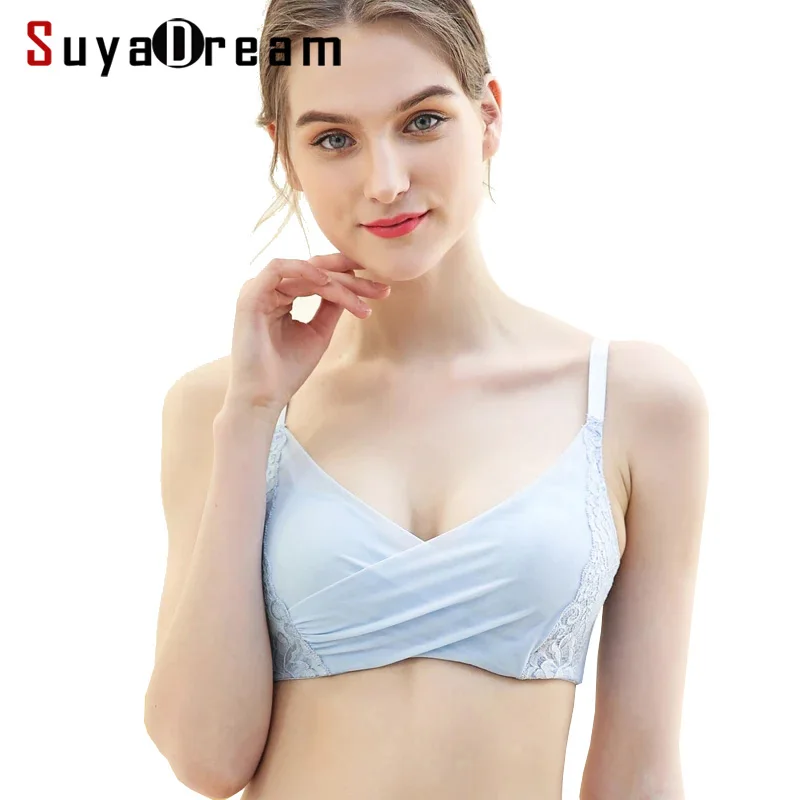 Women Lace Bra 100%Real Silk Lining Thin Padded 3/4 Cup Bras For Girl Every bra 2022 Underwear New Black Pink
Women Lace Bra 100%Real Silk Lining Thin Padded 3/4 Cup Bras For Girl Every bra 2022 Underwear New Black Pink