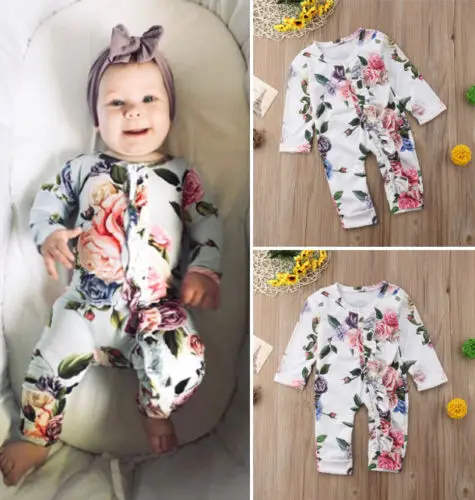 2019 Brand New Newborn Infant Baby Girls Romper Long Sleeve Ruffles Single Breasted Floral Jumpsuits Romper Outfit Spring Autumn
2019 Brand New Newborn Infant Baby Girls Romper Long Sleeve Ruffles Single Breasted Floral Jumpsuits Romper Outfit Spring Autumn