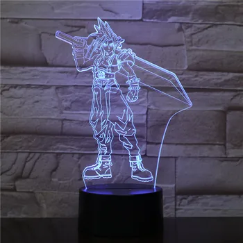 Sora Figure USB 3D LED Night Light Multicolor RGB decorative lights Boys Kids Baby Gifts Game Kingdom Hearts Table Lamp 2420
Sora Figure USB 3D LED Night Light Multicolor RGB decorative lights Boys Kids Baby Gifts Game Kingdom Hearts Table Lamp 2420
