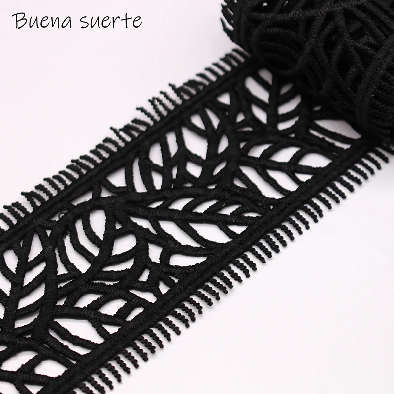 1yard 6.5cm High Quality White Black Leaf Texture Gear Eyelash Embroidery Fabric Lace DIY Dress Decorative Ribbon Lace Party
1yard 6.5cm High Quality White Black Leaf Texture Gear Eyelash Embroidery Fabric Lace DIY Dress Decorative Ribbon Lace Party