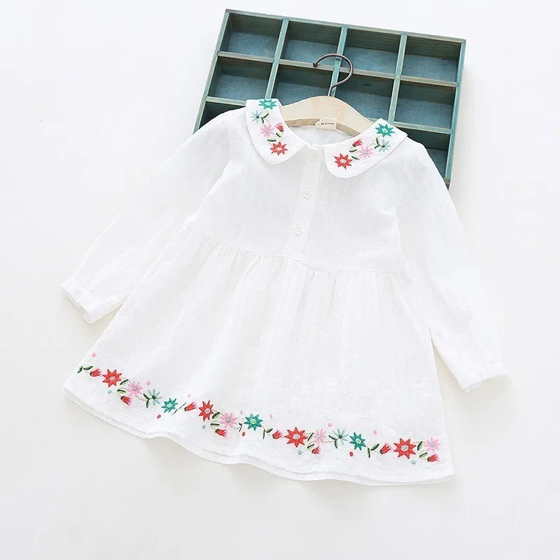 spring girl blouse white embroidery flower peter pan collar baby girl clothes school kids shirt fashion baby skirt for girl Y
spring girl blouse white embroidery flower peter pan collar baby girl clothes school kids shirt fashion baby skirt for girl Y
