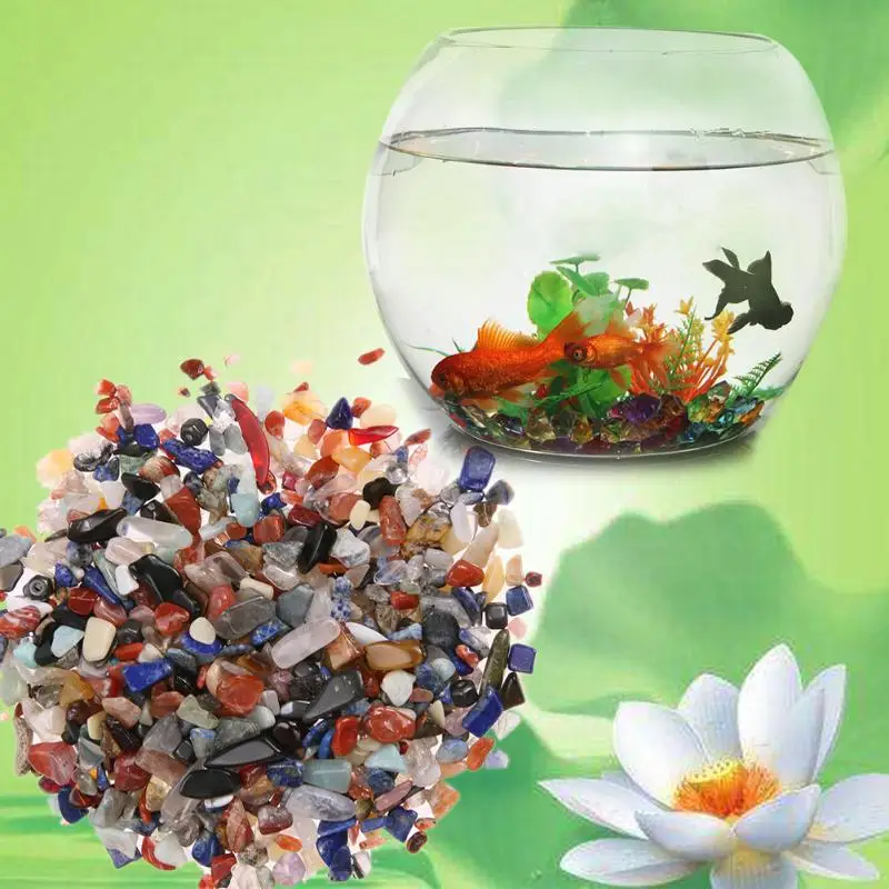 fish tank Colorful Irregular Tumbled Stones 100g/Bag Colorful Irregular Gemstone Rock stone Crystal decoration house
fish tank Colorful Irregular Tumbled Stones 100g/Bag Colorful Irregular Gemstone Rock stone Crystal decoration house