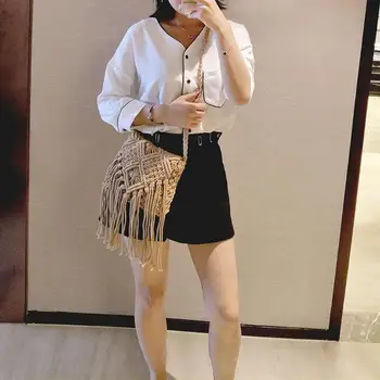 Straw Crossbody Bags For Women 2020 Summer Fringed Bag Lady Travel Purses and Handbags Female Tassel Shoulder Messenger Bag
Straw Crossbody Bags For Women 2020 Summer Fringed Bag Lady Travel Purses and Handbags Female Tassel Shoulder Messenger Bag