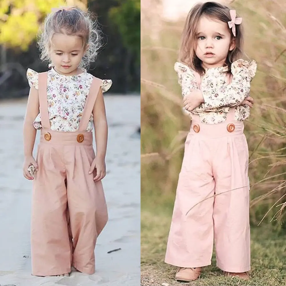 2019 Newest Style Cute Infant Baby Girls Sleeveless Flowers Top+Wide Leg Pants Outfits Clothes Set 9M-5 Y
2019 Newest Style Cute Infant Baby Girls Sleeveless Flowers Top+Wide Leg Pants Outfits Clothes Set 9M-5 Y