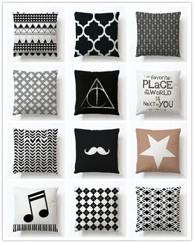 Geometry Pillowcase Black And White Modern Wave Beard Classic Cotton Linen 45x45cm
Geometry Pillowcase Black And White Modern Wave Beard Classic Cotton Linen 45x45cm